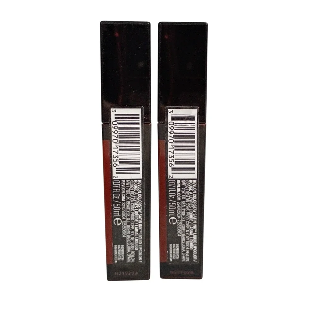 Lot‎ Of 2~Revlon ColorStay Satin Ink 034 Regal Ruby Liquid Lipcolor